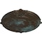 Ekena Millwork Attica Ceiling Medallion (Fits Canopies up to 3 3/4"), 39 1/2"OD x 2 1/2"P, Bronze Blue Patina CM39ATBBS - alternate 2